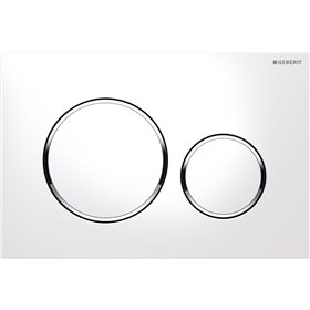 Geberit actuator plate sigma20 for dual flush white