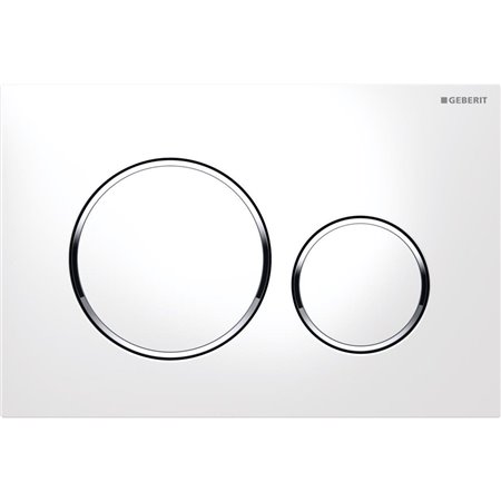 Geberit actuator plate sigma20 for dual flush white