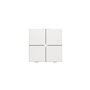 Niko-Servodan 4-fold push button for niko home control white