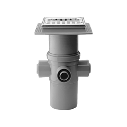 Purus Drain bowl maxiflex 110 mm with stainless steel grate 4 inle