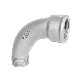 Georg-Fischer Long sweep bend galvanized for m 90° 3/8