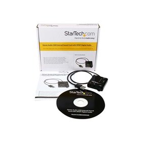 StarTech.com USB Stereo Audio Adapter External Sound Card