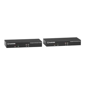 Black Box KVX Series KVM Extender over CATx - 4K Single-Head DisplayPort USB 2.0 Hub Serial Audio Local Video