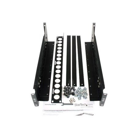 StarTech.com 3U Universal Server Rack Rails - TAA Compliant Fixed Mounting Rails - 19" Adjustable Depth Rack Mount Rails (UNIRAI
