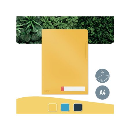 Leitz  Cosy Privacy Sichthülle mit Beschriftungsschildchen Warmes Gelb