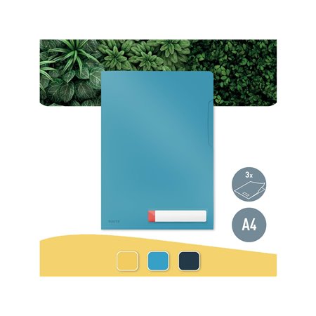 Leitz  Cosy Privacy Sichthülle mit Beschriftungsschildchen Sanftes Blau