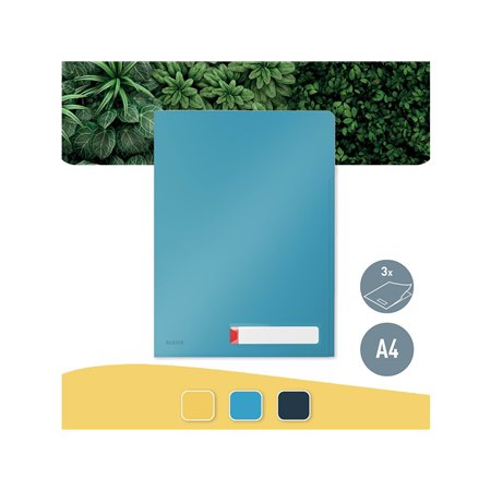 Leitz  Cosy Privacy Sichthülle mit drei Fächern Sanftes Blau