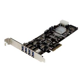 StarTech.com 4 Port Dual Bus PCI Express PCIe USB 3.0 Card w/ UASP & Strom