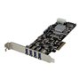 StarTech.com 4 Port Quad Bus PCI Express PCIe USB 3.0 Card w/ UASP & Strom