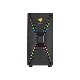 AeroCool Cronus-G-BK-v1 - Tempered Glass Edition - MDT - micro ATX - Gehäuse - Tower - Schwarz