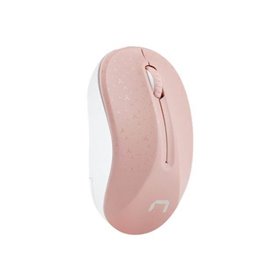 Natec Toucan - mouse - 2.4 GHz - white pink - Maus (Weiß)