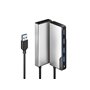 ALOGIC USB-A Fusion SWIFT 4-port Hub - Space Grey USB-Hubs - USB 3.2 - 4 - Grau