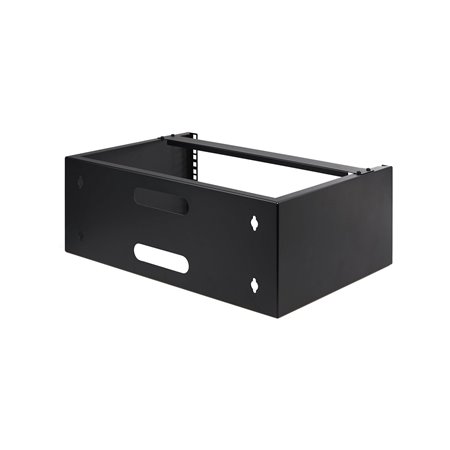 StarTech.com WALLMOUNT4 4U Wall Mount Network Rack - 14 Inch Deep (Low Profile) - 19" Patch Panel Bracket for Shallow Server and