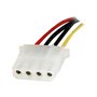 StarTech.com SATA zu Molex LP4 Strom Kabel Adapter