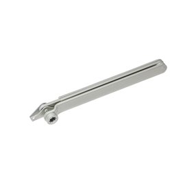 Dorma Flatform arm for ts 83 danish version white