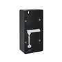 Niko-Servodan Splashproof double vertical surface-mounting box with two single flexible inputs for mounting two functions black