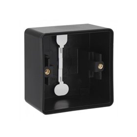Niko-Servodan Splashproof surface-mounting box with two single flexible inputs for mounting one function black