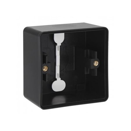 Niko-Servodan Splashproof surface-mounting box with two single flexible inputs for mounting one function black