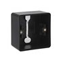 Niko-Servodan Splashproof surface-mounting box with two single flexible inputs for mounting one function black