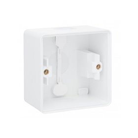 Niko-Servodan Splashproof surface-mounting box with two single flexible inputs for mounting one function white