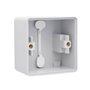 Niko-Servodan Splashproof surface-mounting box with two single flexible inputs grey