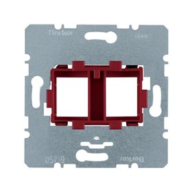 Berker Supporting plate red 2gang