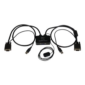 StarTech.com 2 Port USB VGA Kabel KVM Switch