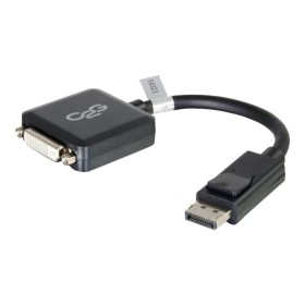 C2G DisplayPort to DVI-D Adapter Converter - Single Link DVI-D Video Adapter M/F - Black - video adapter - 20 cm