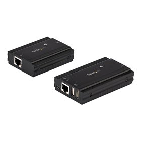 StarTech.com 4-Port USB 2.0 Extender Hub over Single CAT5e/CAT6 Ethernet Cable (RJ45) - 330ft (100m) - USB Extender Hub Adapter 