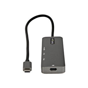 StarTech.com USB C Multiport Adapter USB-C to HDMI 2.0b 4K 60Hz (HDR10) 100W Power Delivery Pass-Through