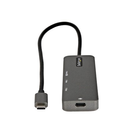StarTech.com USB C Multiport Adapter USB-C to HDMI 2.0b 4K 60Hz (HDR10) 100W Power Delivery Pass-Through