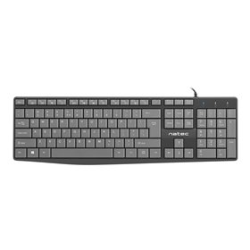 Natec Nautilus - keyboard - US - black - Tastaturen - Englisch - US - Grau