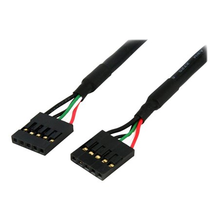 StarTech.com 12in Internal 5 pin USB IDC Motherboard Header Cable F/F (USBINT5PIN12) - USB cable - 5 pin IDC to 5 pin IDC - 30.5