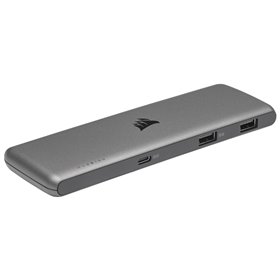 Corsair USB100 7-Port USB Type-C/USB Type-A Expansion Hub USB-Hubs - USB 3.1 - 7 - Grau
