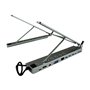 LC Power - docking station + notebook stand - USB-C - VGA HDMI Mini DP - GigE