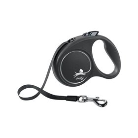 Flexi Black Design S leash 5 m 15 kg black