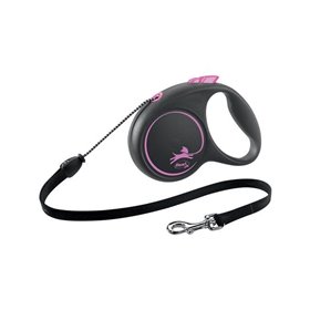 Flexi Black Design M leash 5 m 20 kg pink
