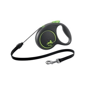 Flexi Black Design M leash 5 m 20 kg green