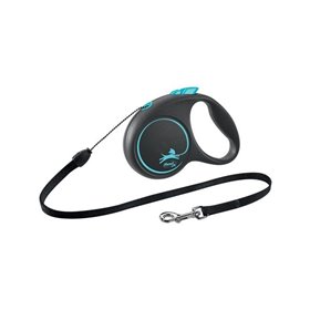 Flexi Black Design S leash 5 m 12 kg blue