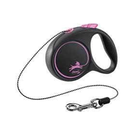 Flexi Black Design XS leash 3 m 8 kg pink