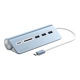 Satechi USB-C Combo Hub for Desktop USB-Hubs - USB 3.0 - 3 - Blau