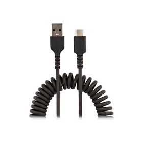 StarTech.com 20in (50cm) USB A to C Charging Cable Coiled