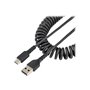 StarTech.com 20in (50cm) USB A to C Charging Cable Coiled