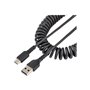 StarTech.com 20in (50cm) USB A to C Charging Cable Coiled