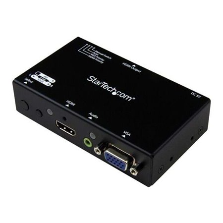 StarTech.com VGA+HDMI to HDMI Converter Switch