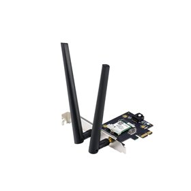ASUS PCE-AX1800 Dual Band PCI-E WiFi 6 (802.11ax). Bluetooth 5.2 WPA3 network security OFDMA and MU-MIMO