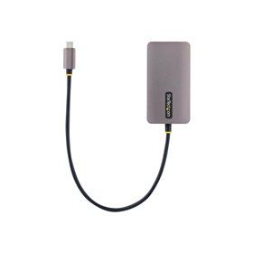 StarTech.com USB C Video Adapter USB C to HDMI DVI VGA Adapter Up to 4K 60Hz Aluminum Multiport Video Display Adapter