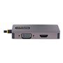 StarTech.com USB C Video Adapter USB C to HDMI DVI VGA Adapter Up to 4K 60Hz Aluminum Multiport Video Display Adapter
