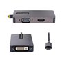 StarTech.com USB C Video Adapter USB C to HDMI DVI VGA Adapter Up to 4K 60Hz Aluminum Multiport Video Display Adapter