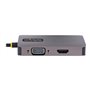 StarTech.com USB C Video Adapter USB C to HDMI DVI VGA Adapter Up to 4K 60Hz Aluminum Multiport Video Display Adapter